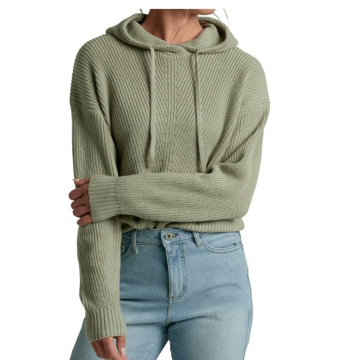 Kuhl Women's Fireside Sweater Hoody, Color: Sea Crest, Size: Small