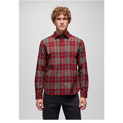 prAna Los Feliz Flannel Shirt, Men's, Color: Retrograde, Size: Small
