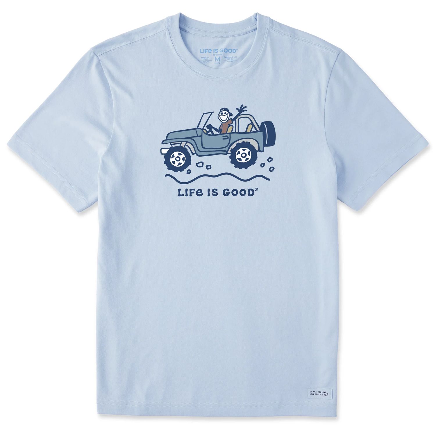 Men's Jake Offroad Atv Short Sleeve Tee Shirt, Color: Glacier Blue, Size: Large