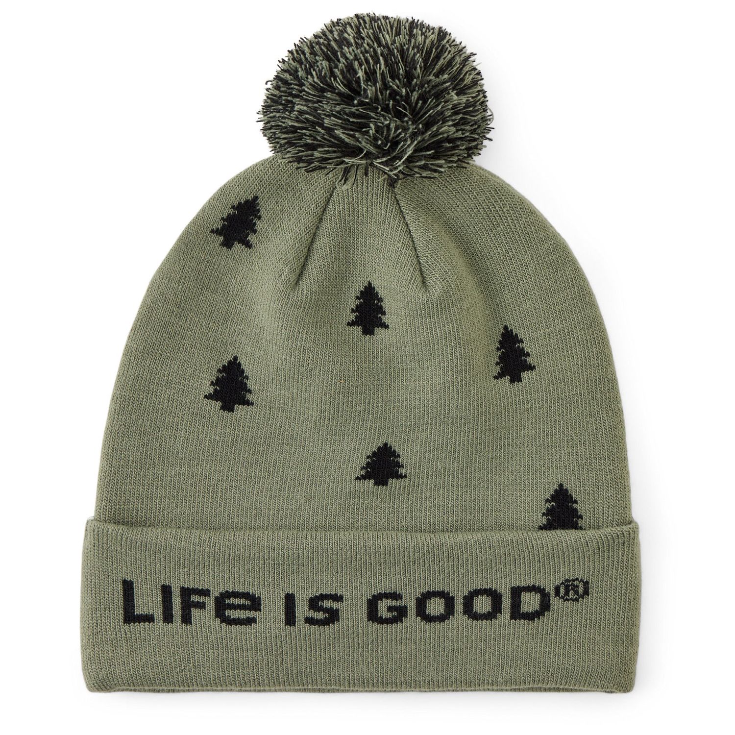 Life is Good Adult Unisex Simple Pine Pattern So Chill Cap, Color: Moss Green, Size: OS