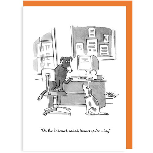 Card, NLCC039-Nobody Knows You're a Dog