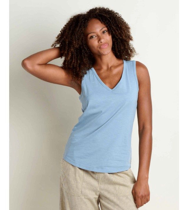 Toad&amp;Co Marley Women's Tank Top, Color: Weathered Blue, Size: Small
