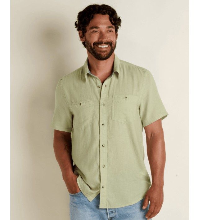 Toad&amp;Co Honcho Men's SS Shirt, Color: Wintergreen, Size: Small