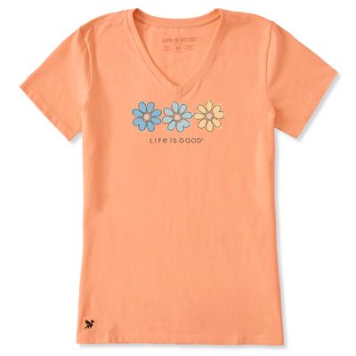 Women's Three Daisies Rally Short Sleeve Tee Shirt