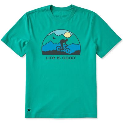 Men's Biking Sunset Short Sleeve Tee Shirt