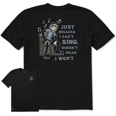 Men's Jake Can't Sing Short Sleeve Tee Shirt