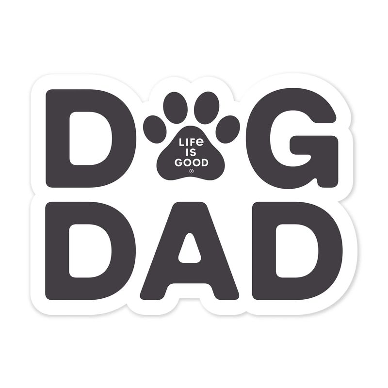 Adult Unisex Paw Dog Dad Small Die Cut Sticker