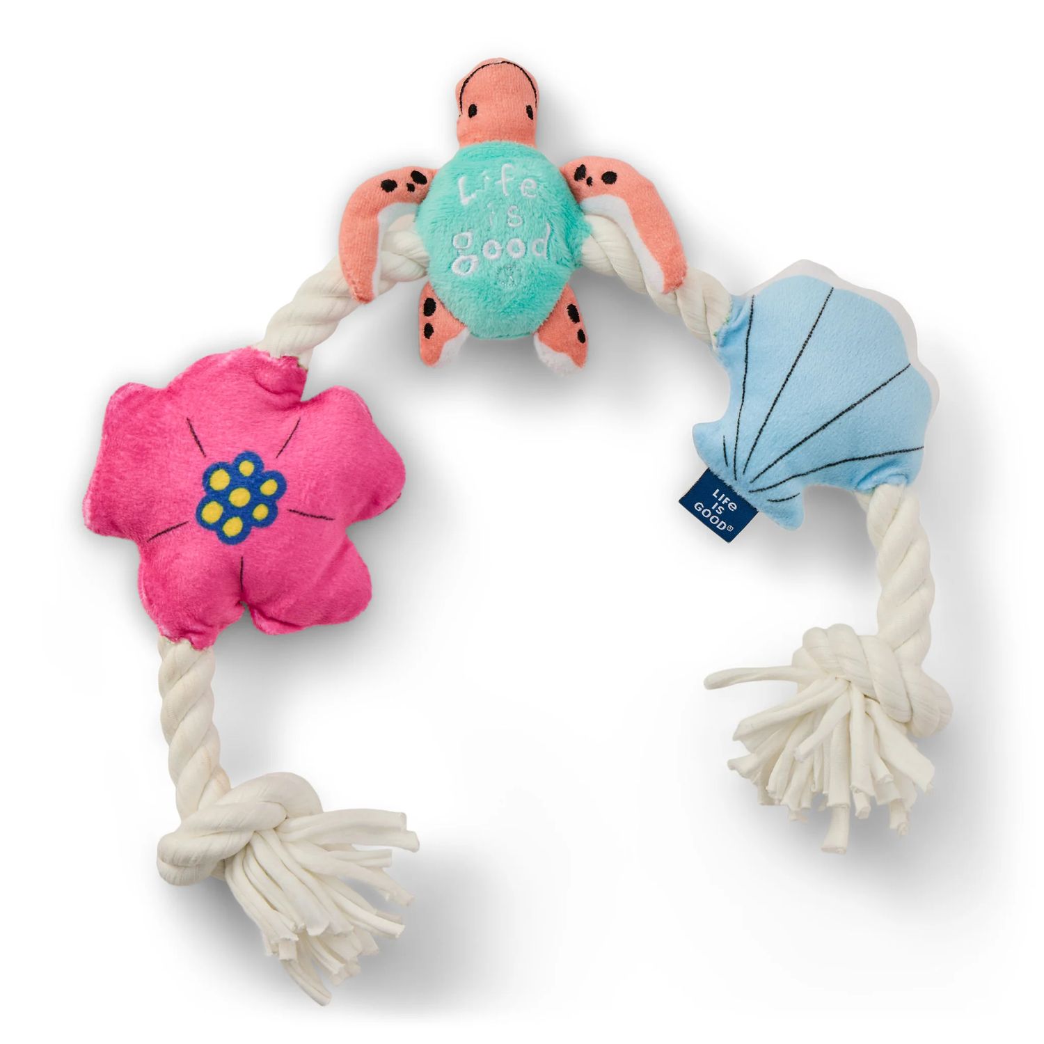 Life is Good Beach Icons Rope Dog Toy, Color: Multi, Size: OS