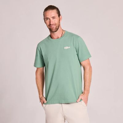 Life is Good Men's Bass Fish Short Sleeve Tee Shirt