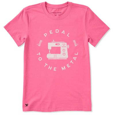 Women's Pedal To The Metal Sewing Machine Short Sleeve Tee Shirt