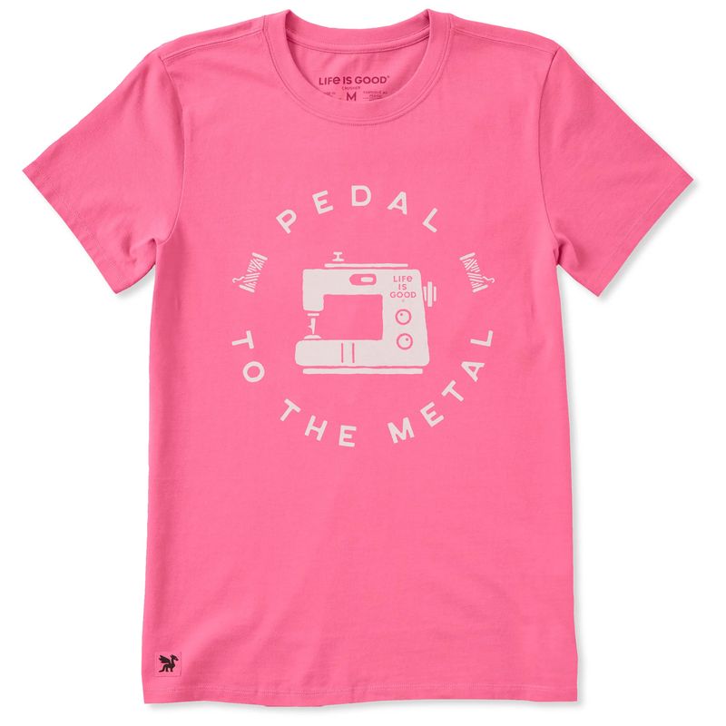 Women's Pedal To The Metal Sewing Machine Short Sleeve Tee Shirt
