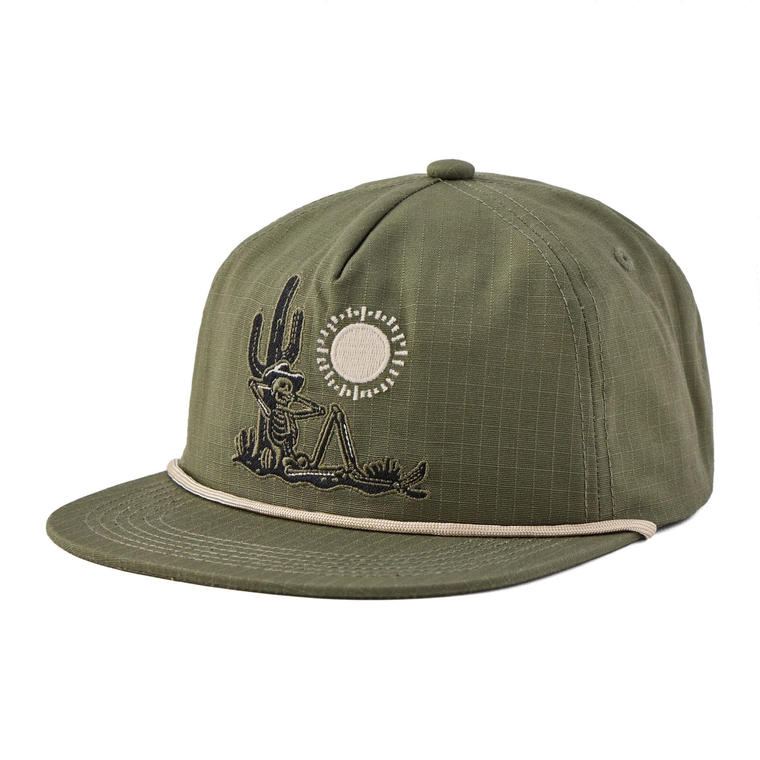 Life is Good Adult Unisex Life Was Good Cowboy Skull Hat, Color: Moss Green, Size: OS
