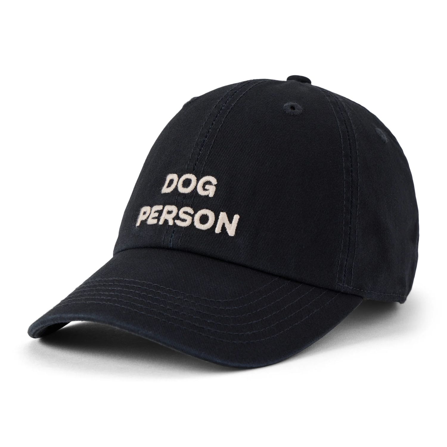 Life is Good Adult Unisex Dog Person Stack Chill Cap, Color: True Black, Size: OS