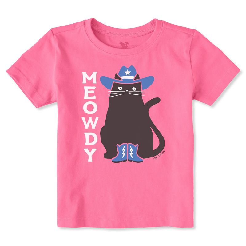 Meowdy Cat Boots And Hat Short Sleeve Toddler Tee Shirt