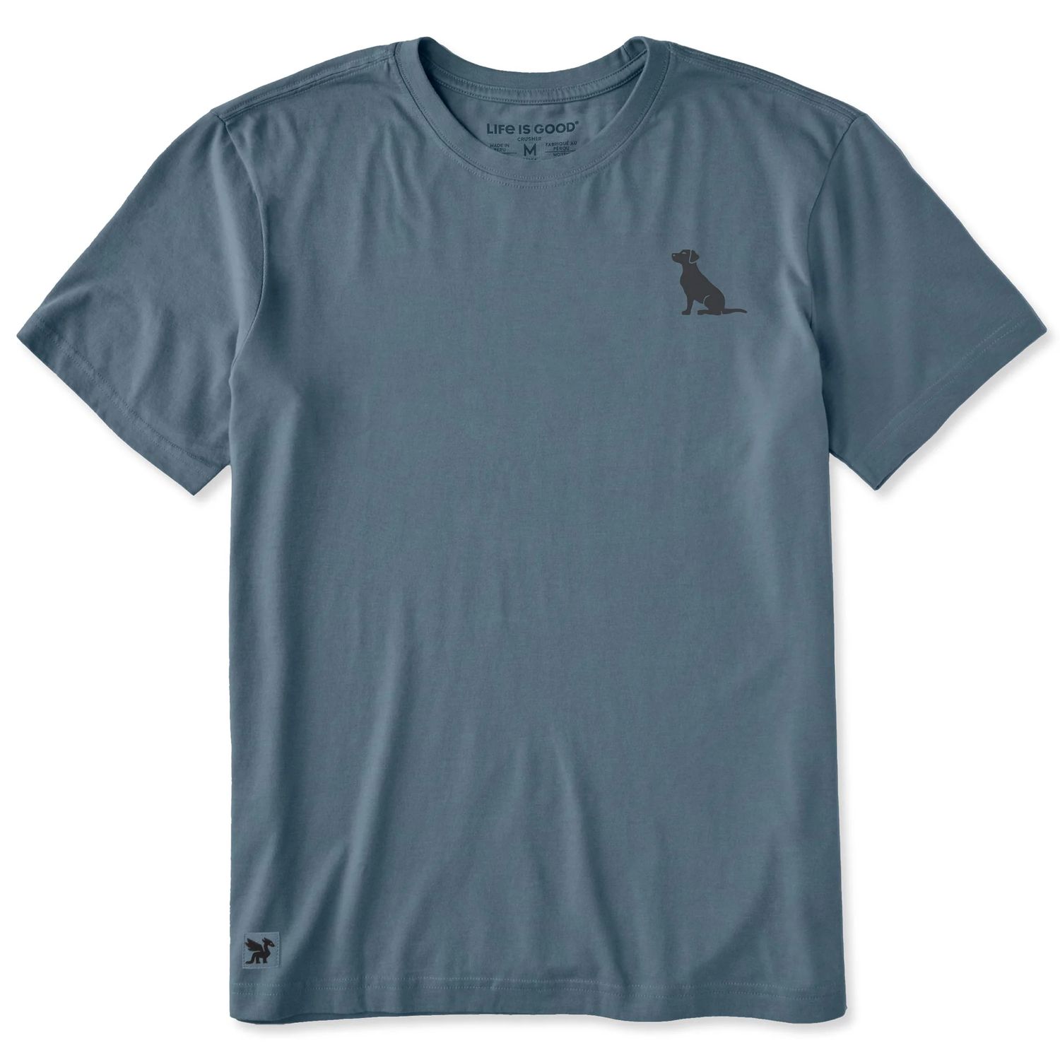 Life is Good Men's Lab Short Sleeve Tee Shirt, Color: Slate Blue, Size: Medium