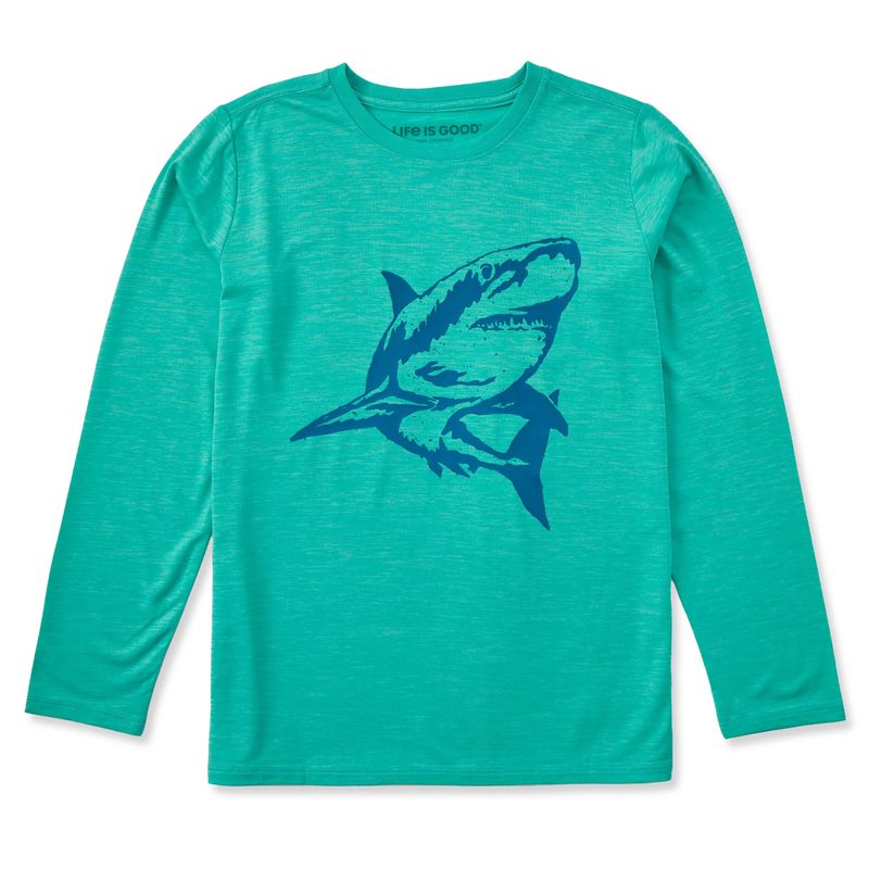 Kids Crafty Shark Long Sleeve Tee Shirt