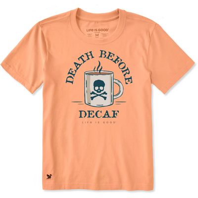 Men's Death Before Decaf Short Sleeve Tee Shirt