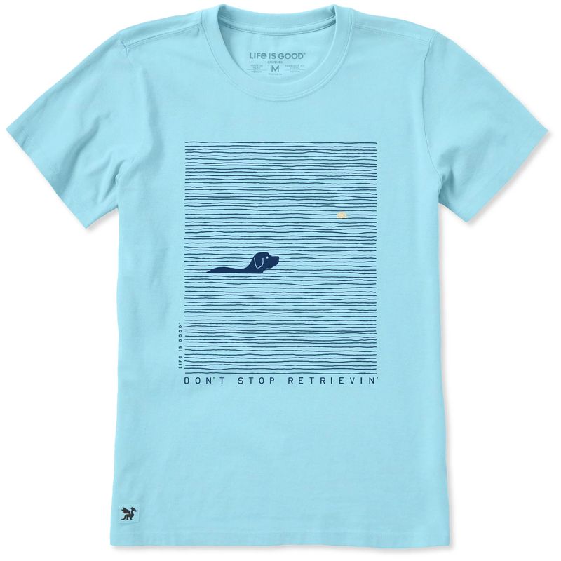 Women's Don't Stop Retrievin' Tennis Balls Short Sleeve Tee Shirt