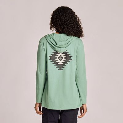 Life is Good Women's Southwest Emblem Long Sleeve Shirt