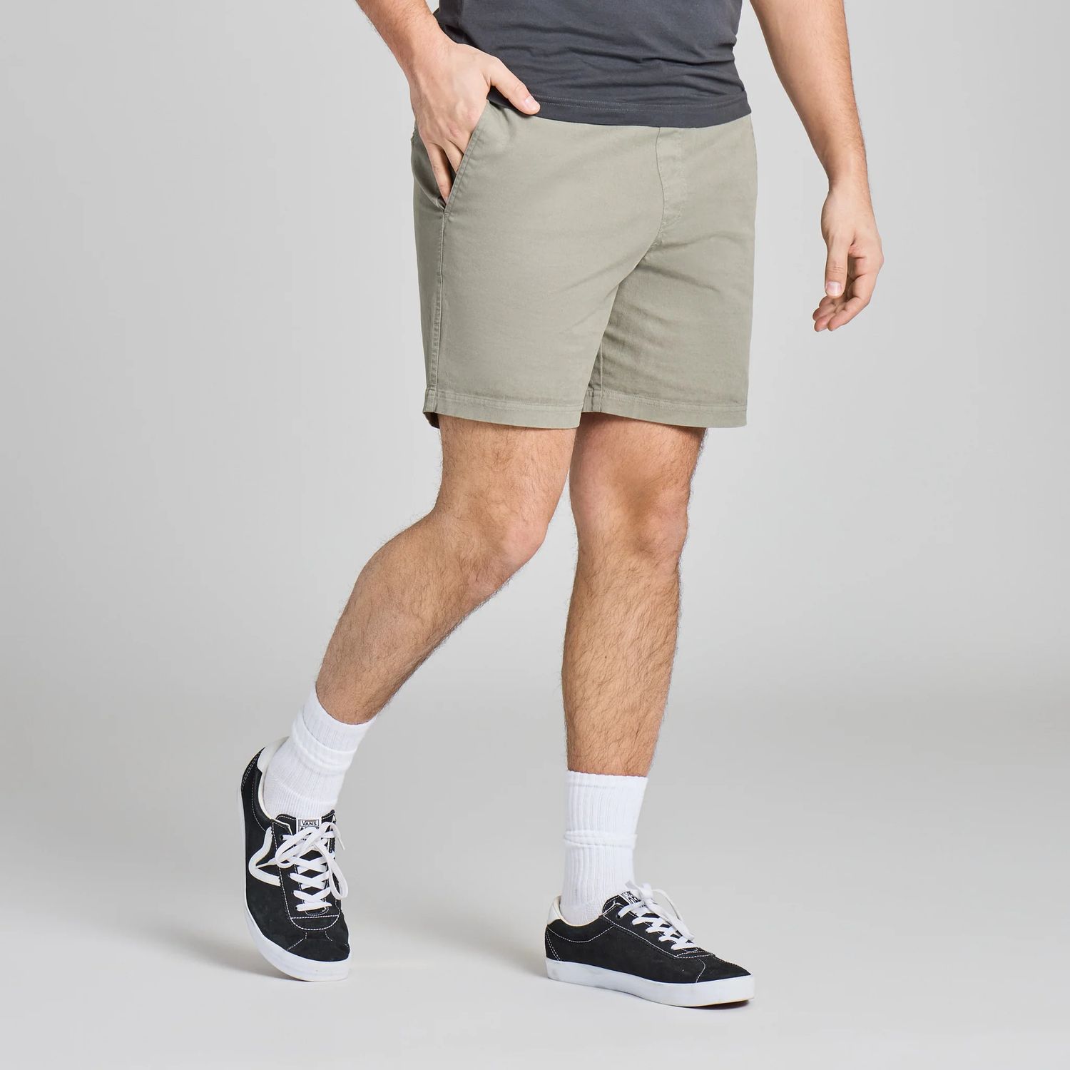Life is Good Men's Solid Weekender Short, Color: Moss Green, Size: Small