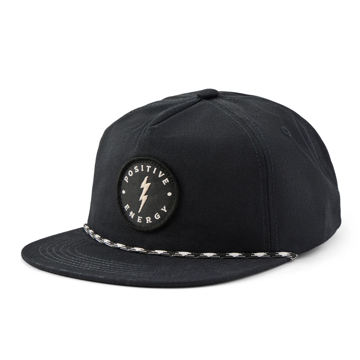Life is Good Adult Unisex Positive Energy Lightning Hat, Color: True Black, Size: OS
