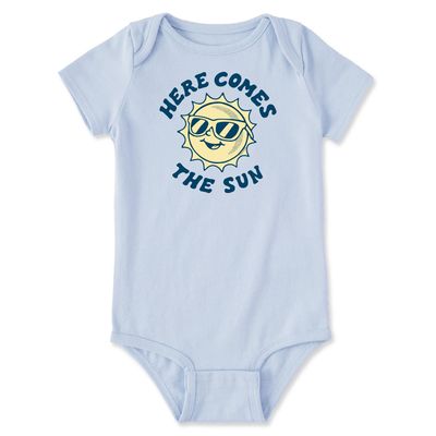 Infant Here Comes The Sun Circle Sunglasses Short Sleeve Bodysuit