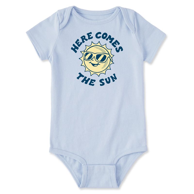 Infant Here Comes The Sun Circle Sunglasses Short Sleeve Bodysuit