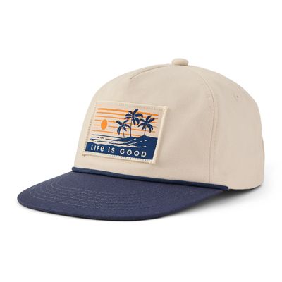 Adult Unisex Scenic Palms Twill Rope Hat