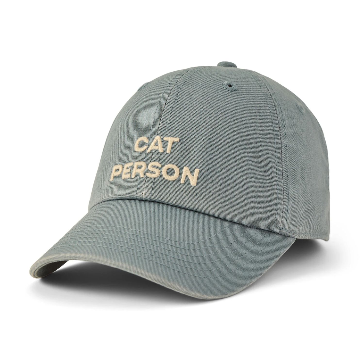 Life is Good Adult Unisex Cat Person Stack Chill Cap, Color: Slate Blue, Size: OS