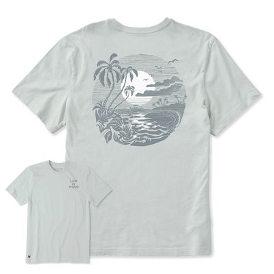 Men's Seaside Midnight Swirl Short Sleeve Tee Shirt