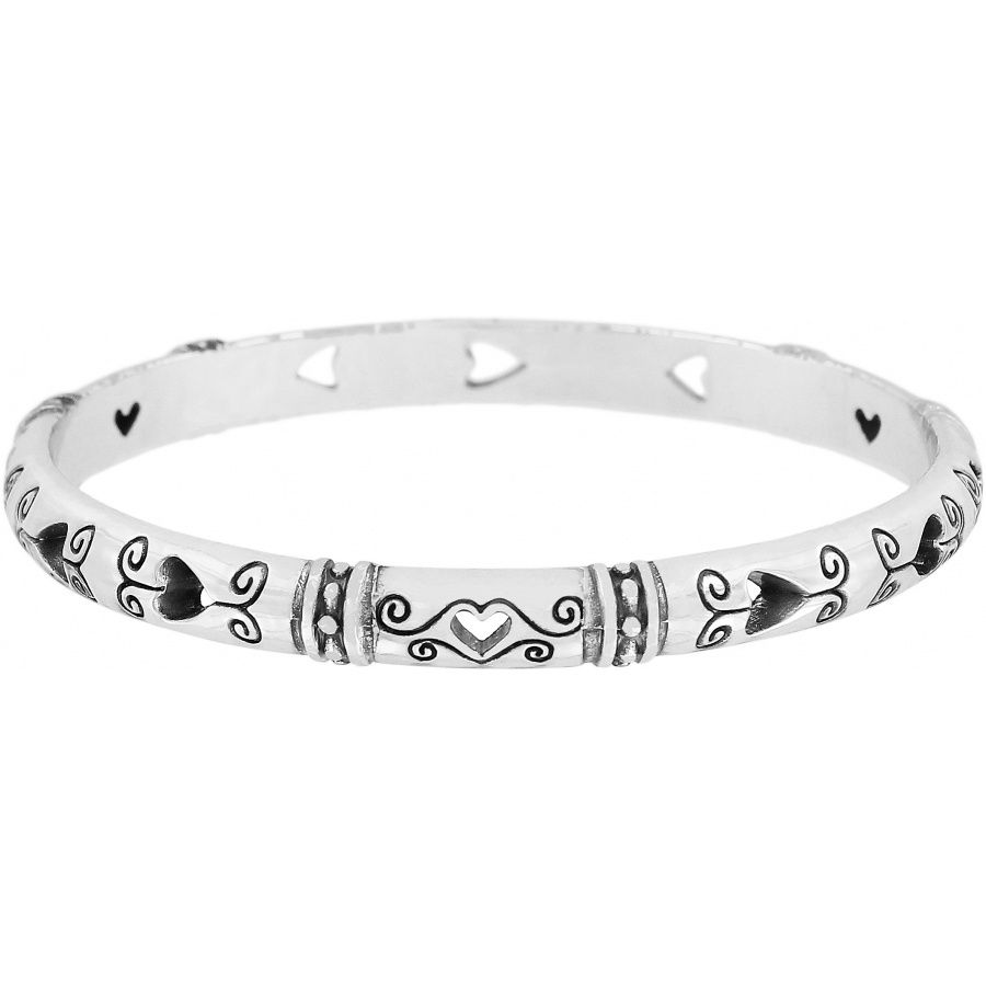 Brighton Shot Thru The Heart Bangle, Color: Silver