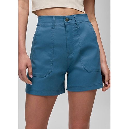 prAna Stretch Zion Cargo Short 5", Women's, Color: Bluff Blue, Size: 0