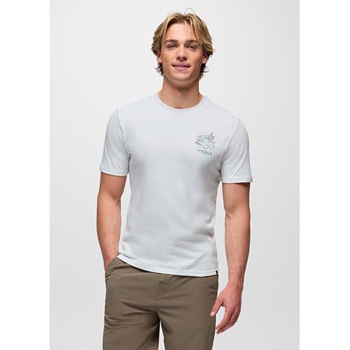 prAna Sol Scape SS Tee, Men's-D, Color: Soft White, Size: XL