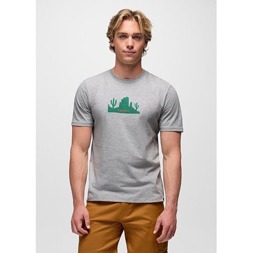 prAna Desert Lover Journeyman SS Tee, Men's, Color: Heather Grey, Size: XL