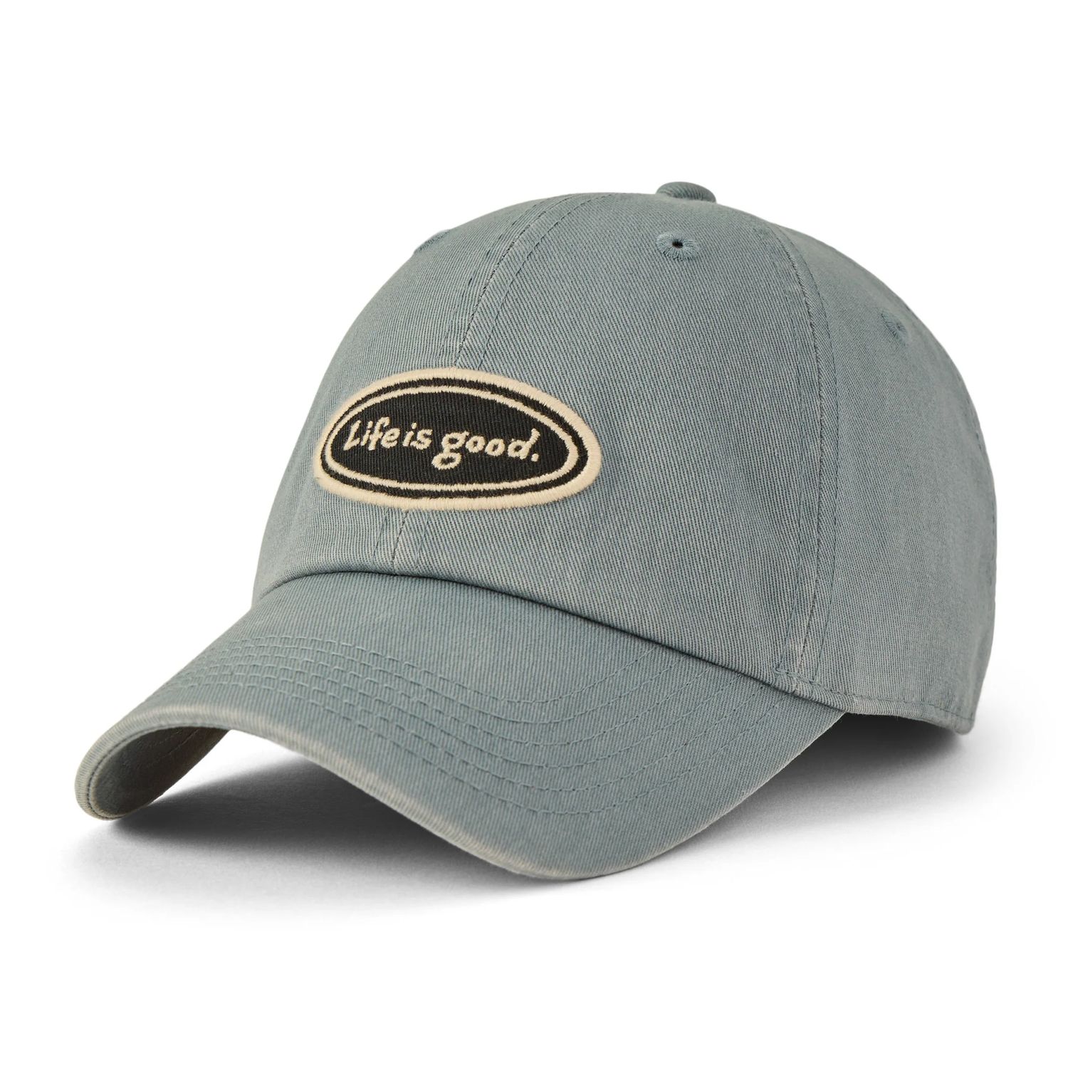 Life is Good Adult Unisex LIG Vintage Oval Chill Cap 3, Color: Slate Blue, Size: OS