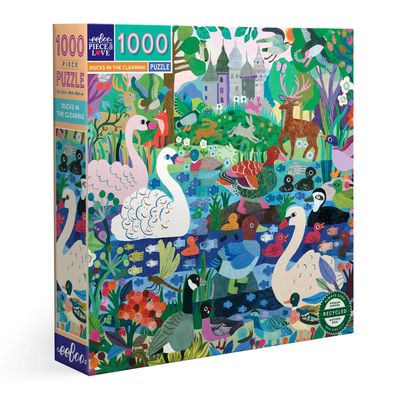 1000 Piece Puzzle - Ducks in the Clearing