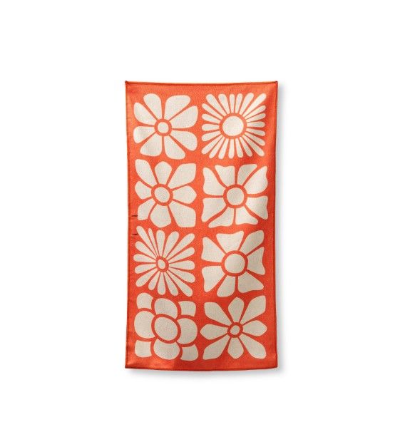 Nomadix Hand Towel - Big Flowers Expedition Orange