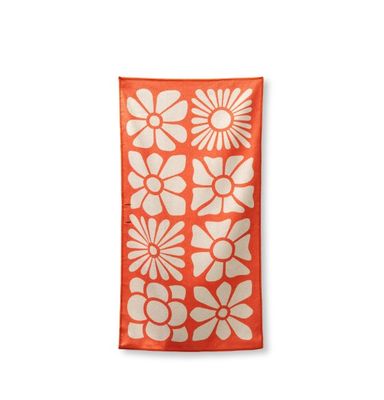 Nomadix Hand Towel - Big Flowers Expedition Orange