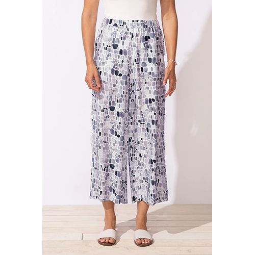 Escape Regatta Rayon Seaglass Resort Flood Pant, Women's, Color: Grays, Size: XS