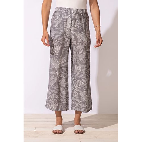 Escape Regatta Rayon Leaves Resort Flood Pant, Women's, Color: Fog, Size: XS