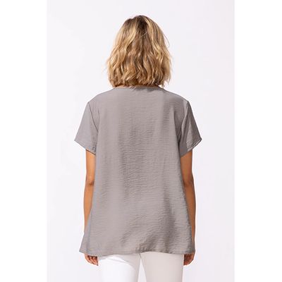 Escape Regatta Rayon Solid Pleated Pullover, Women's