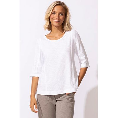 Escape Cotton Slub Magic Elbow Tee, Women's
