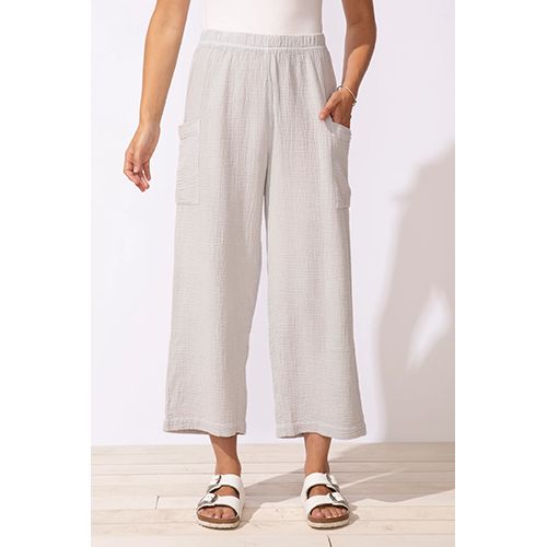 Sunkissed Gauze Pocket Flood Pant, Color: Dune, Size: XS