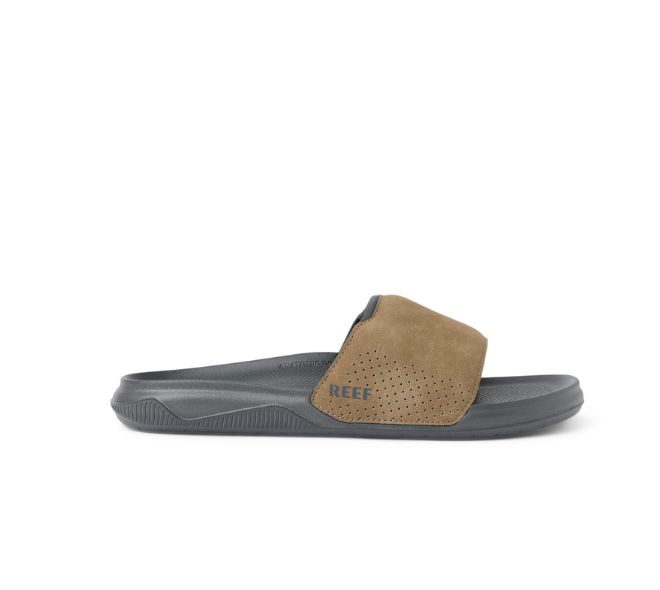 Reef Tailslide Men's Sandals, Color: Grey/Tan, Size: 9