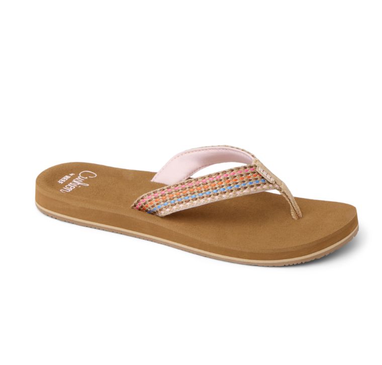 Reef Baja Elana Women's Sandals, Color: Brown/Pink, Size: 5
