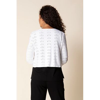 Habitat Eyelet Blooms Open Front Women's Jacket