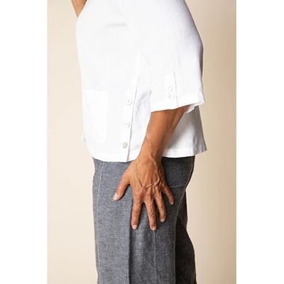 Habitat Linen Solid Camp Shirt, Women's