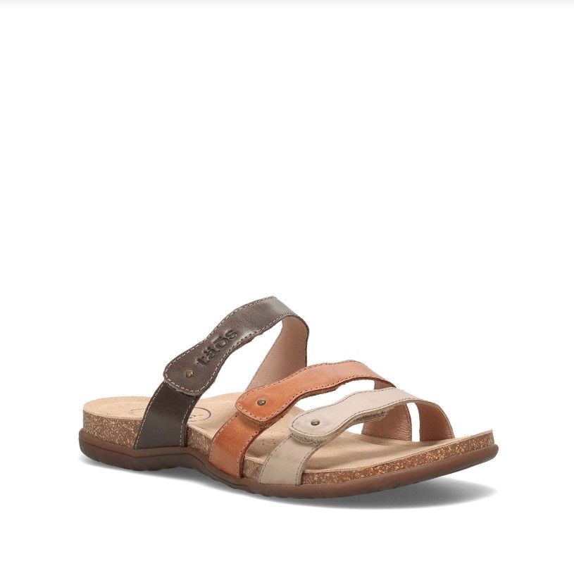 Taos Footwear Scribble Women's Sandals, Color: Brown Multi, Size: 6