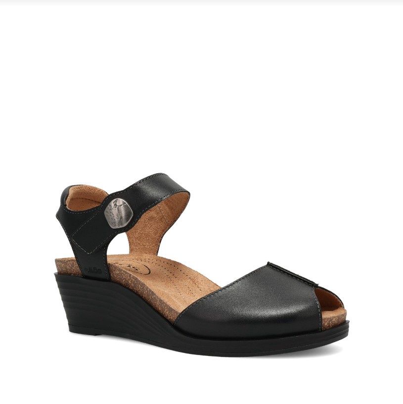 Taos Footwear Promise Women's Sandals, Color: Black, Size: 6