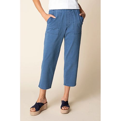 Stonewash Cargo Pocket Pant, Color: Lt. Denim, Size: XS